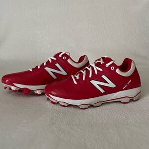 New Balance 4040v5 men’s red/white baseball cleats, size 10.5